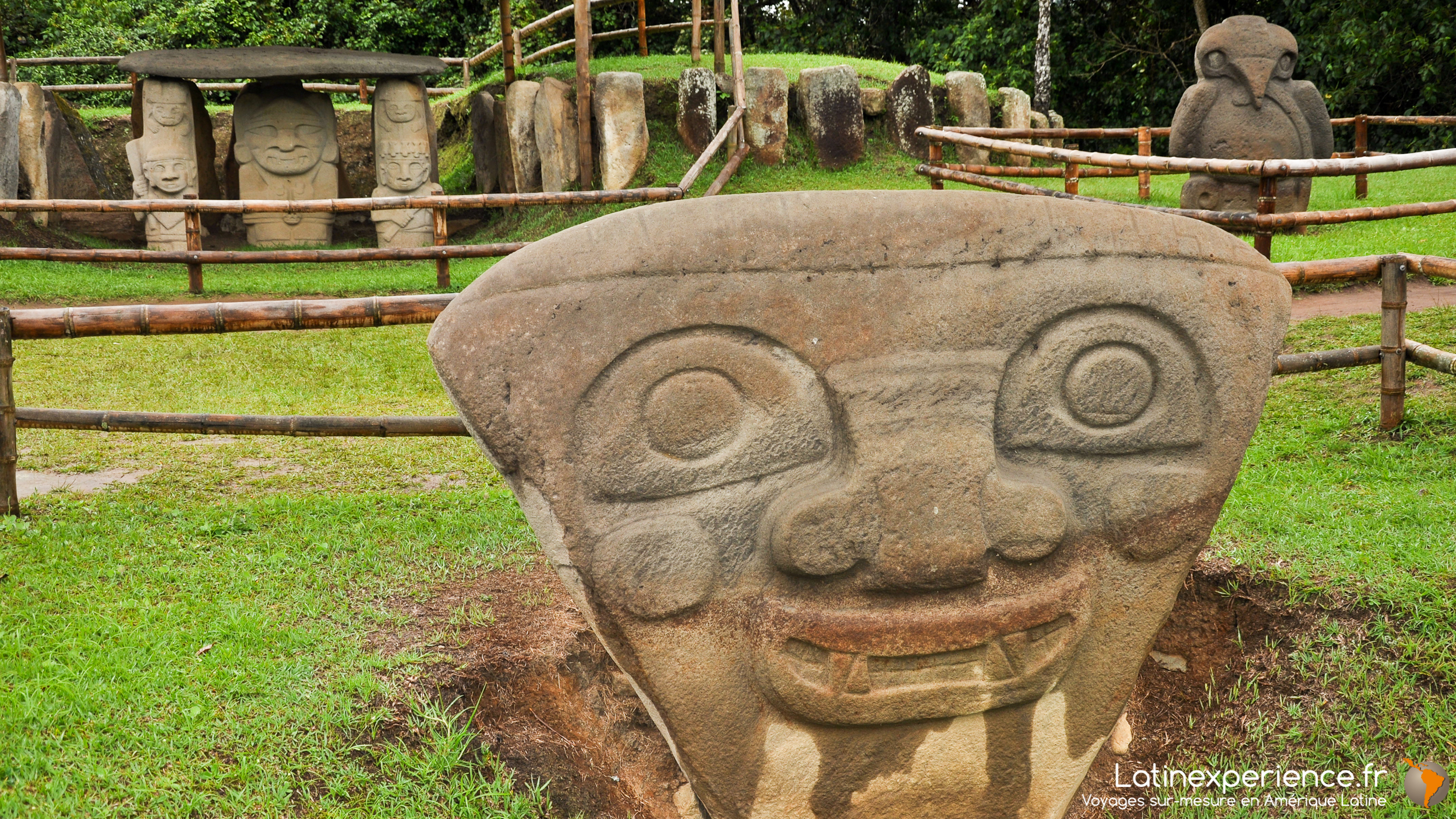 Colombie - San Agustin - statue archéologique Latinexperience-voyages
