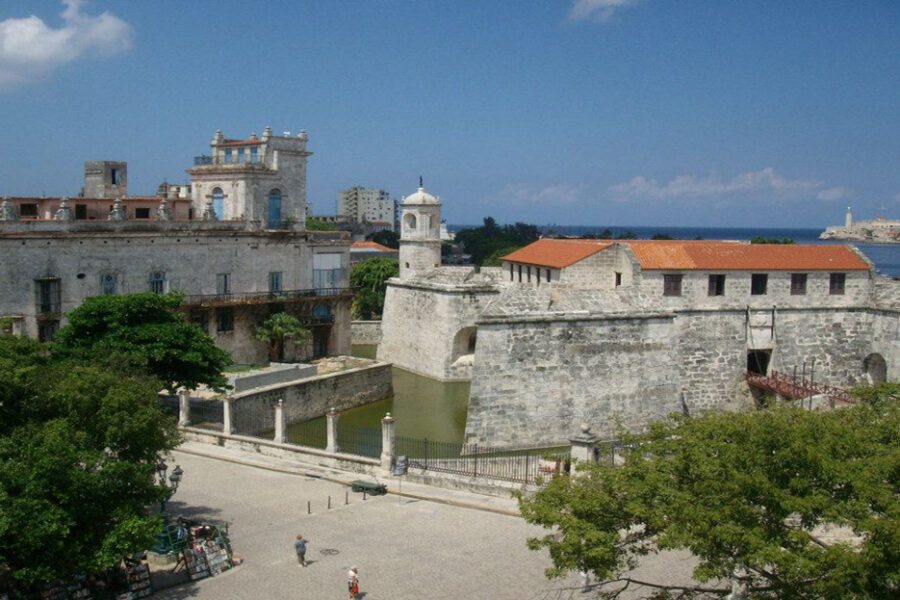 Cuba - La Havane - forteresse Real Fuerza avec douves et vue sur la baie