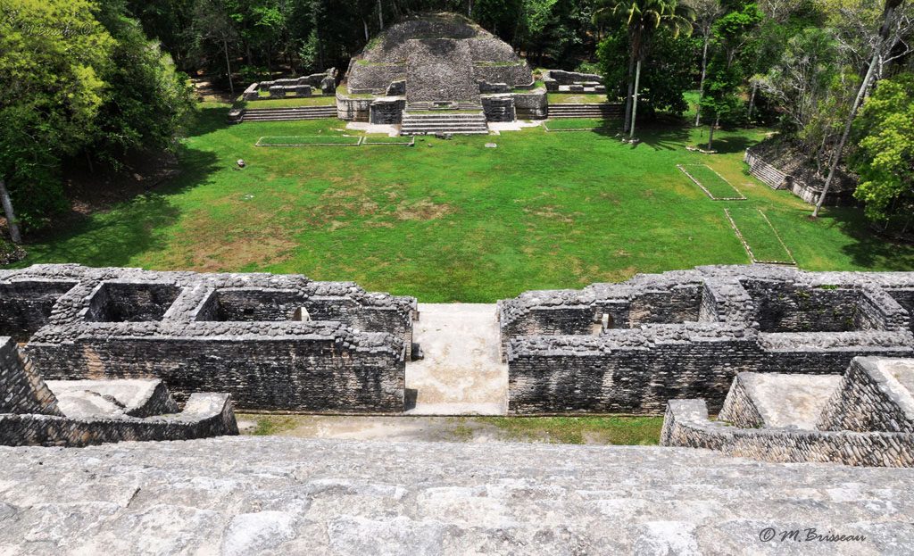 Ruines mayas de Caracol dans la réserve forestière de Mountain Pine Ridge, Belize