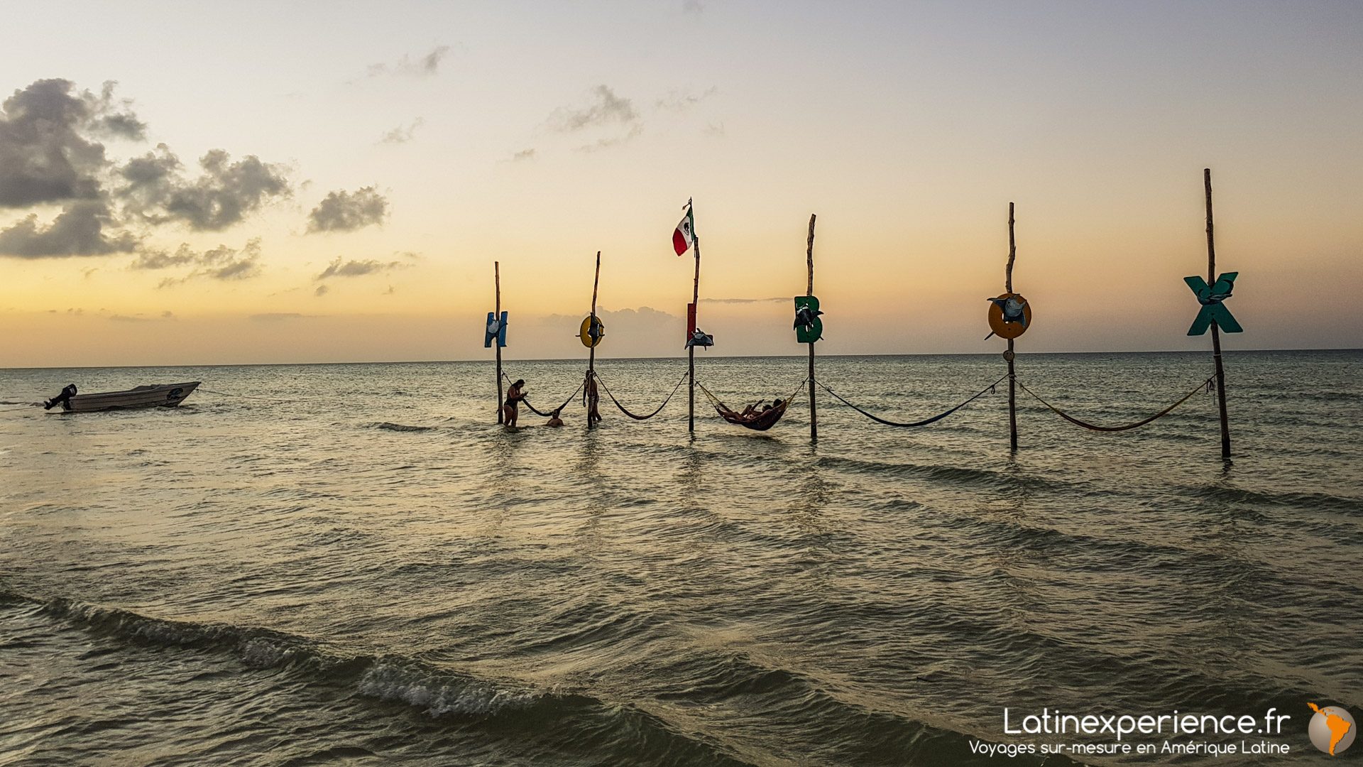 Séjour Mexique - Holbox - Hamacs dans l'eau - Latinexperience voyages
