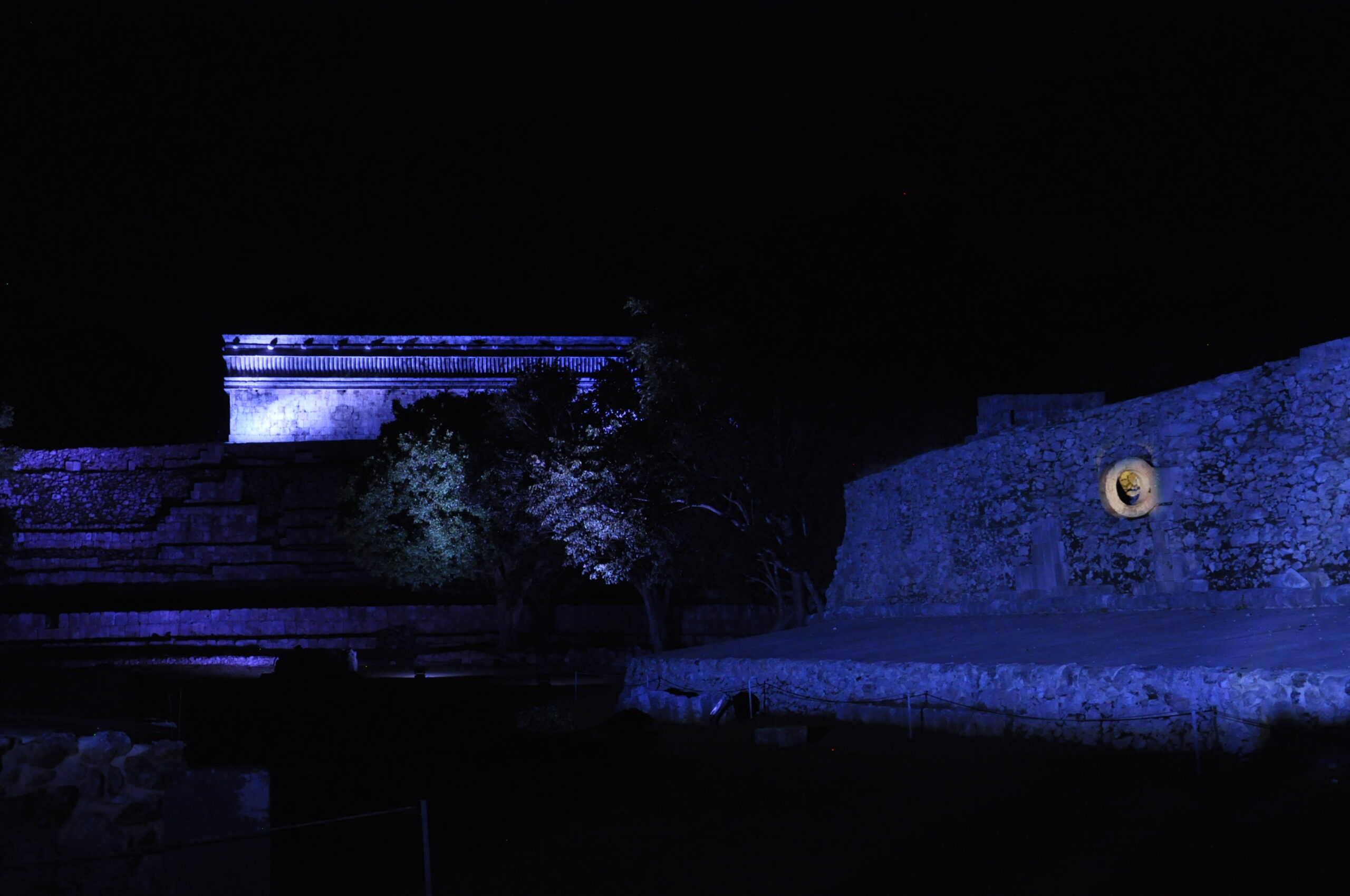 Ruines mayas d'Uxmal et spectacle son et lumière au Yucatán, Mexique