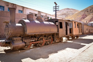 Bolivie - Uyuni- Pulacayo - Cimetière aux trains