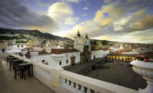 Equateur-Quito - Casa Gangotena - Place San Francisco