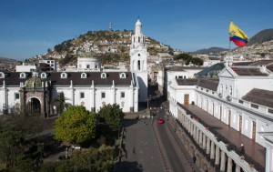 Equateur-Quito - Casa Gangotena - Place San Francisco