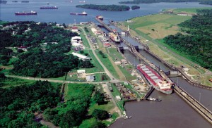 Panama - Canal - Vue aérienne